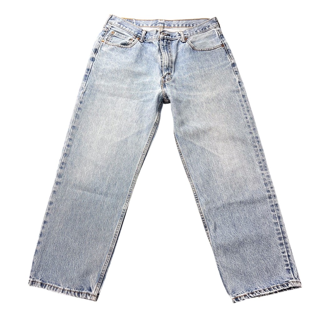 Levi Strauss 550 Men's 36x29 Jeans‎ Light Wash Relaxed Fit Denim